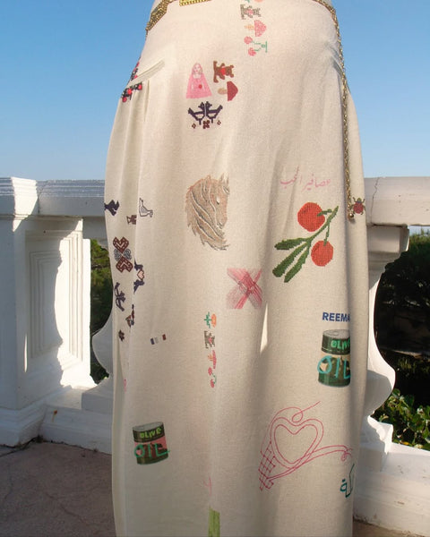 HALTER MAQLOUBA KNITTED DRESS