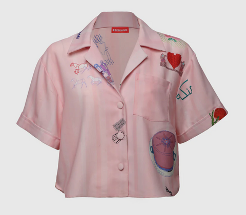 GHAZAL AL BANAT SILK SHIRT