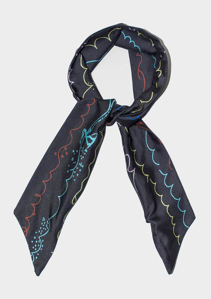 BLACK WAKESURFER HEADBAND